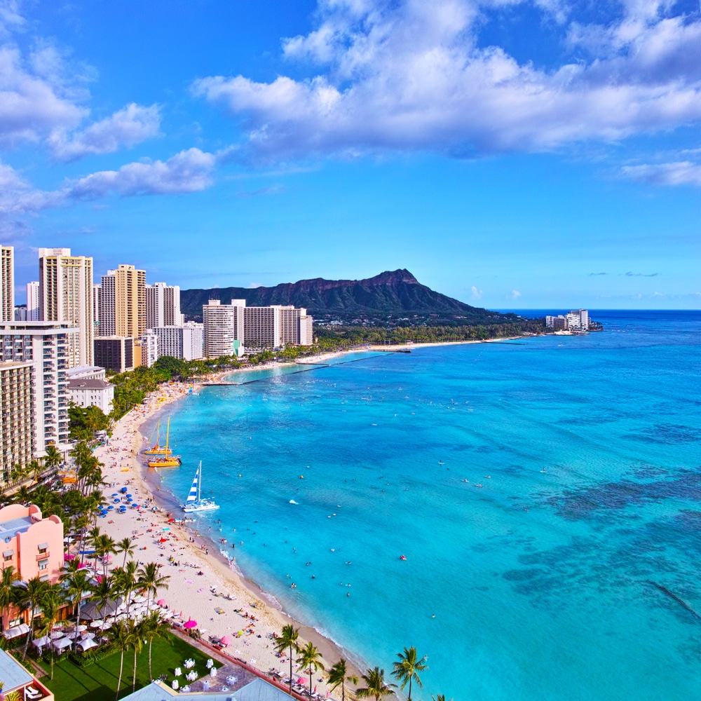 Full,View,Of,Waikiki,Beach